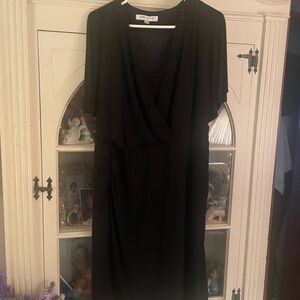 Evan Picone Elegant Black Short Sleeve Dress 16